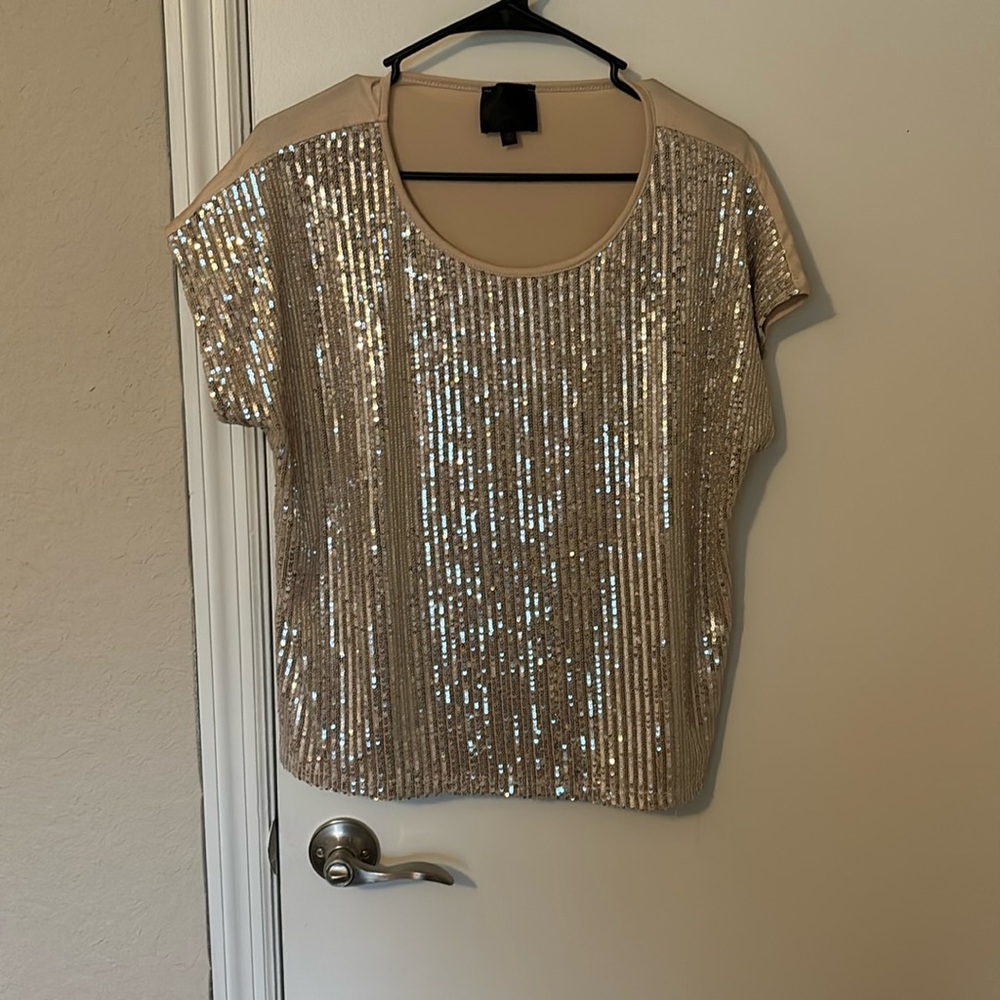 Gold sparkle blouse